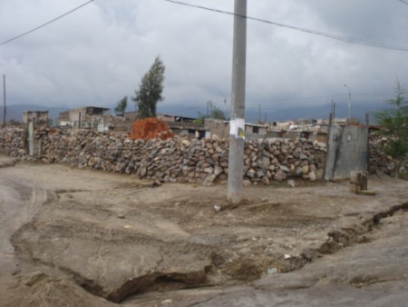 Janvier 2012, pluie inhabituellement forte à Arequipa